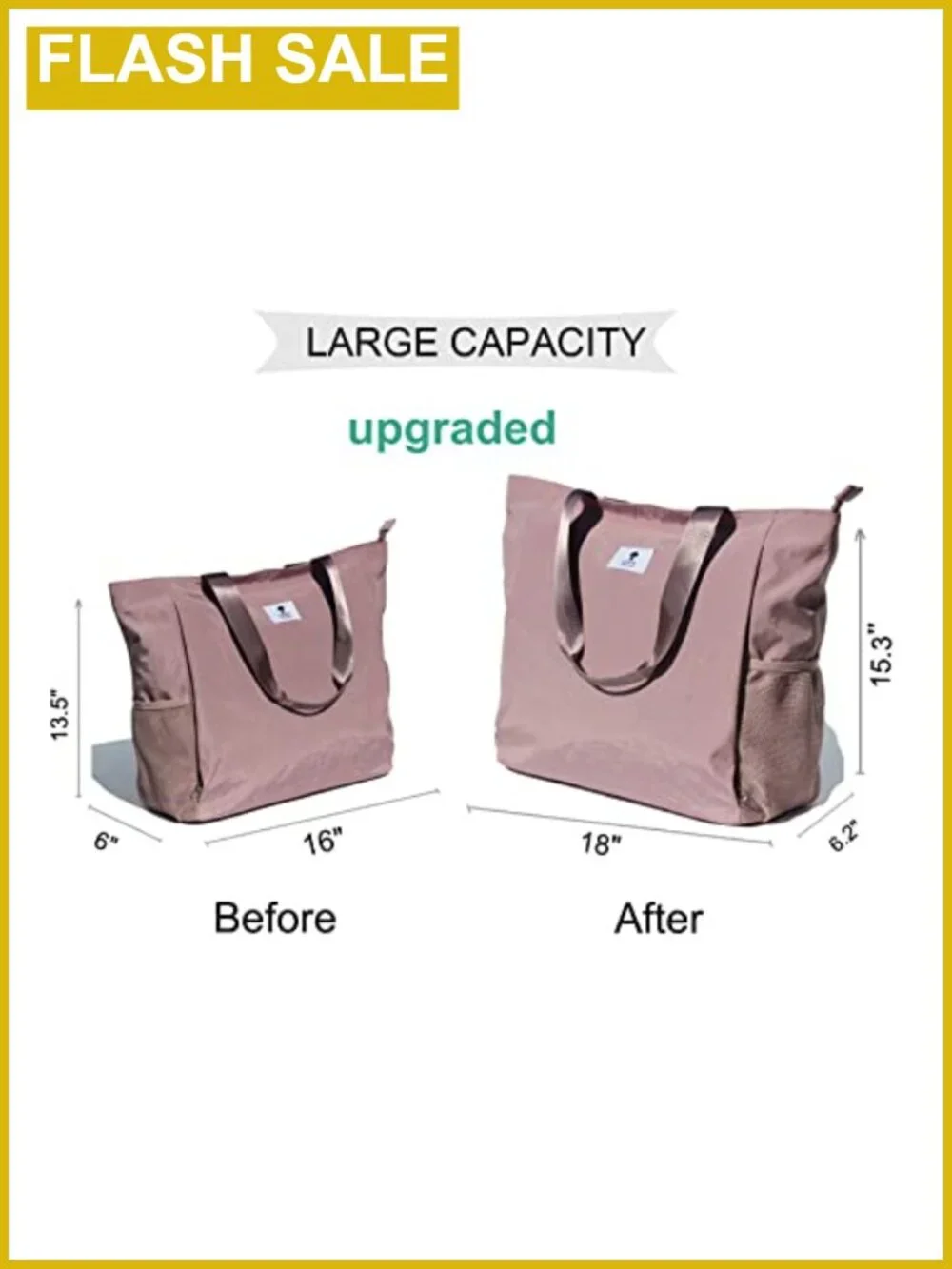 ESVAN Nylon Yoga Mat Tote Bag Carryall Shoulder Bag